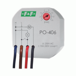 F&F Przek.czas.1Z 10A 1-15min 230V AC op.odpadanie