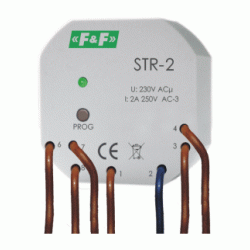F&F Ster.rolet 1przyc.1,5A AC-3 230V 0-10min STR-2