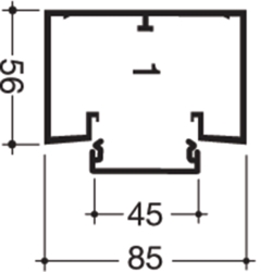 HAGER Kanał elektroinst. GBD5008509010 biały