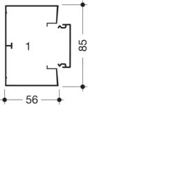 HAGER Kanał elektroinst. GBD5008509010 biały