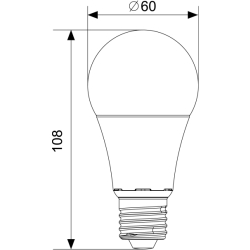 MAXLED żarówka LED E27 10W 230V biała ciepła